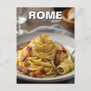 Cartão Postal Roma Carbonara Itália Viagem