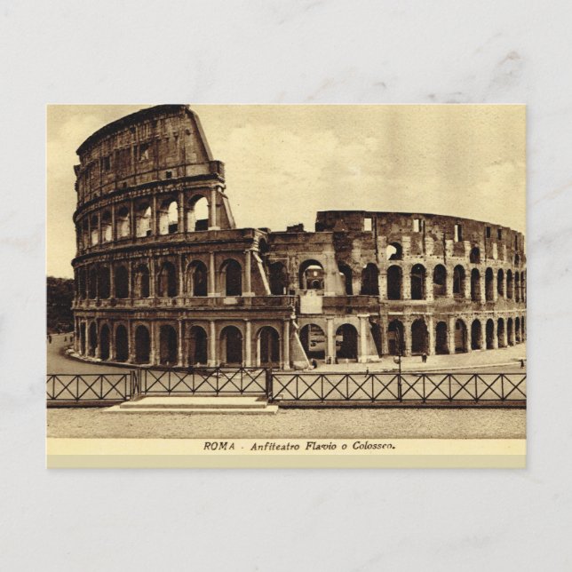 Cartão Postal Roma,Colosseum 1890 (Frente)