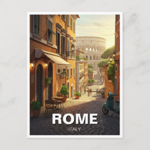 Cartão Postal Roma Colosseum Itália