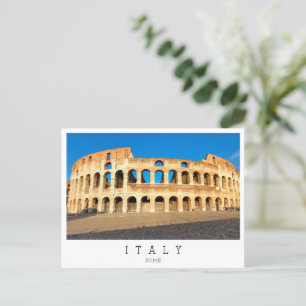 Cartão Postal Roma, Colosseum, Itália
