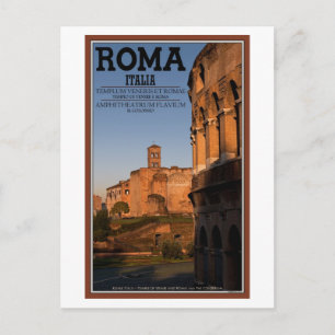 Cartão Postal Roma - Colosso e Templo de Vênus