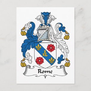 Cartão Postal Roma Family Crest