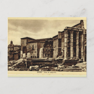 Cartão Postal Roma,Fórum de Augusto