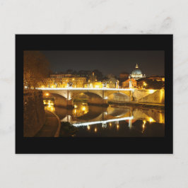 Cartão Postal Roma, Itália à noite