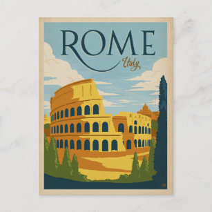 Cartão Postal Roma, Itália Colosseum