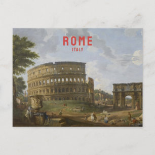 Cartão Postal Roma Itália Viagens vintage Coliseu Renascença