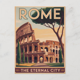 Cartão Postal Roma Itália vintage