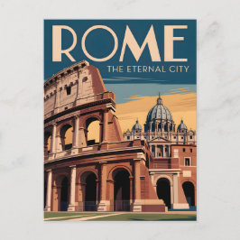 Cartão Postal Roma Itália vintage