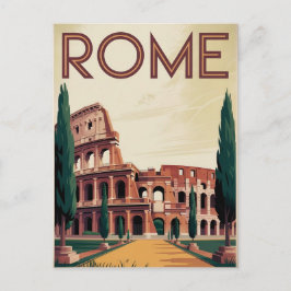 Cartão Postal Roma Itália vintage