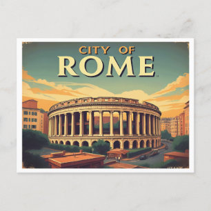 CARTÃO POSTAL ROMA ITALY VINTAGE