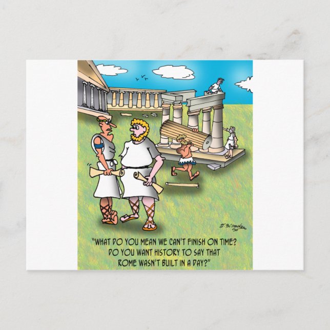 Cartão Postal Roma não foi construída em um dia? (Frente)