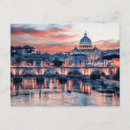 Cartão Postal Roma Rosa
