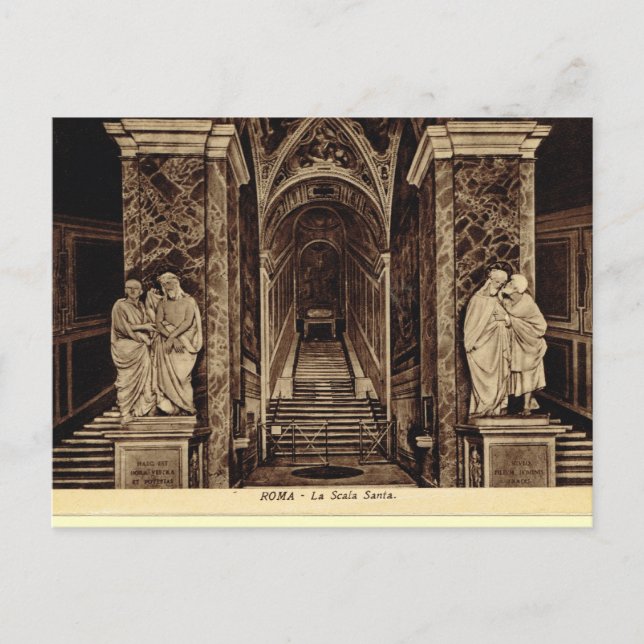 Cartão Postal Roma, Scala Sancta (Frente)