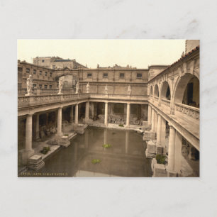 Cartão Postal Roman Baths and Abbey II, Bath, Somerset, Inglater