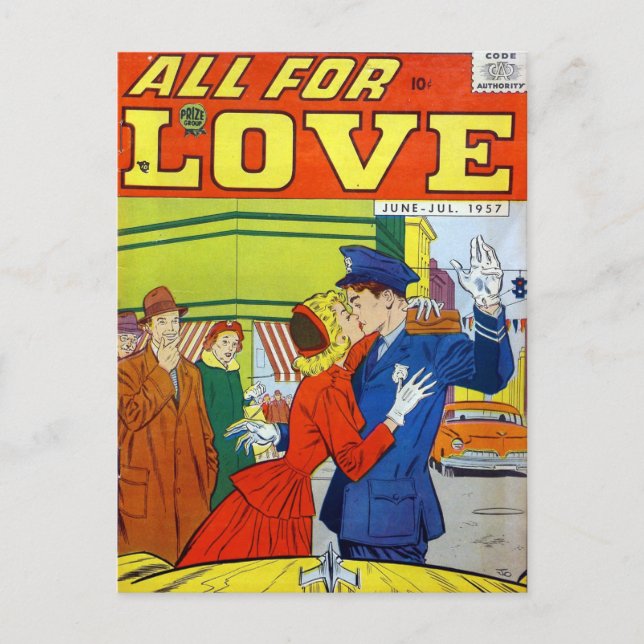 Cartão Postal Romance Antigo (Frente)