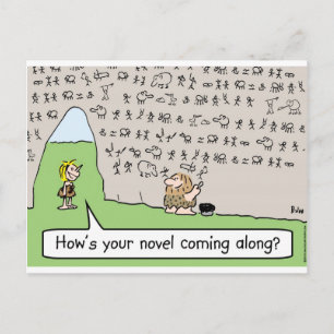 Cartão Postal romance de pintura em caverna