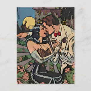 Cartão Postal Romance na Lua