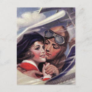 Cartão Postal Romance no céu
