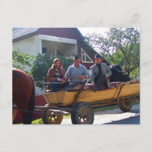 Cartão Postal Romania, Moldova, a noite comuta