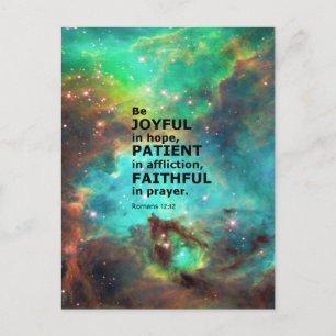 Cartão Postal Romanos 12:12