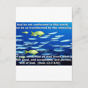 Cartão Postal Romanos 12:2