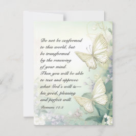 Cartão Postal Romanos 12:2 Não se conformem com esta Bíblia do M