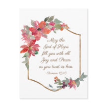 Romanos 15:13 Deus da Esperança, Natal