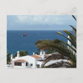 Cartão Postal Romantische Seelandschaft mit Palme