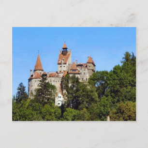 Cartão Postal Romênia, castelo de Drácula, Bran, Transylvânia,