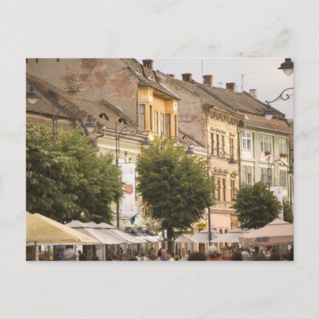 Cartão Postal Romênia, Sibiu. Cidade Nova. RF) (Frente)