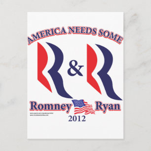 Cartão Postal Romney e Ryan