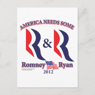 Cartão Postal Romney e Ryan