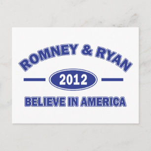 Cartão Postal Romney e Ryan Acreditam