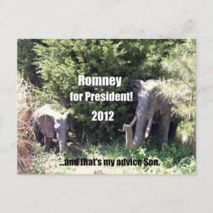 Cartão Postal Romney para o Presidente - 2012