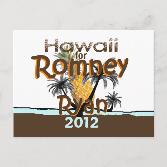 Cartão Postal Romney Ryan (Frente)