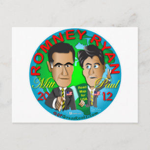 Cartão Postal Romney Ryan EUA