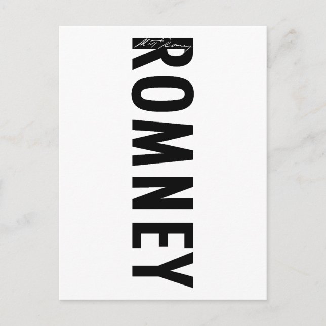 Cartão Postal Romney Signature Gear (Frente)