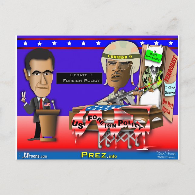 Cartão Postal Romney vs Comando O (Frente)