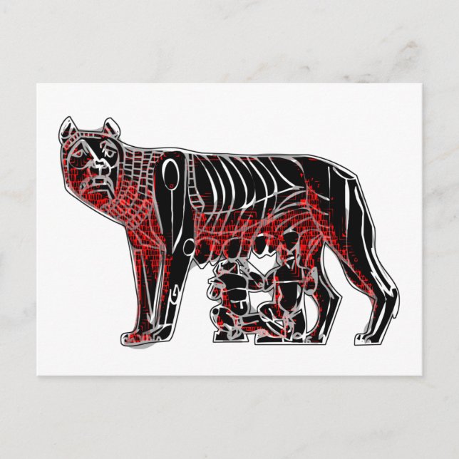 Cartão Postal Rômulo e Remo (Frente)