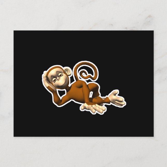 Cartão Postal Rondando o macaco (Frente)