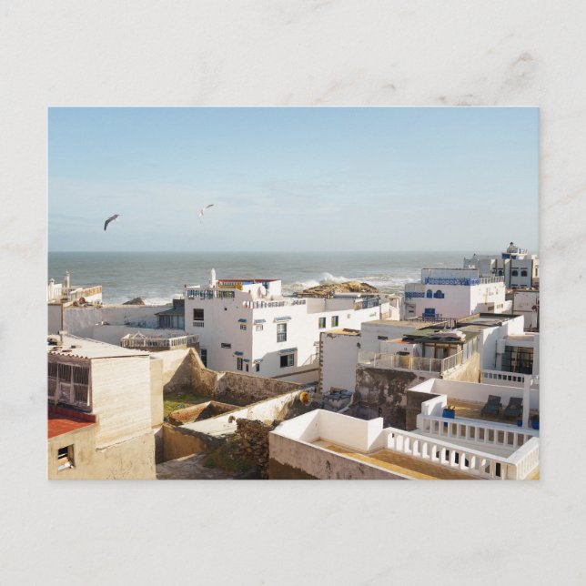Cartão Postal Rooftops of Essaouira (Frente)