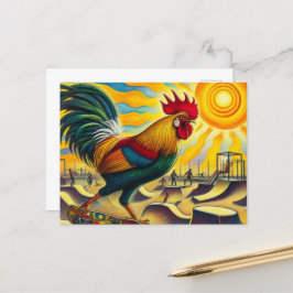 Cartão Postal Rooster Engraçado