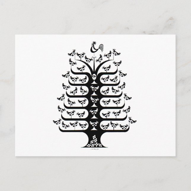 Cartão Postal Rooster governa o Roost (Frente)