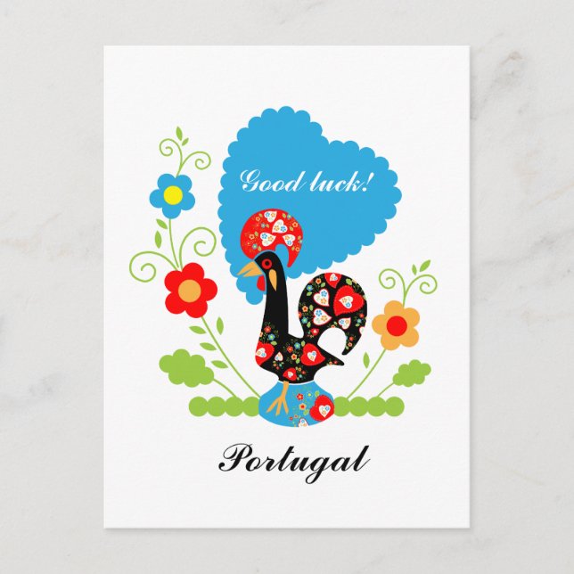 Cartão Postal Rooster Português (Frente)