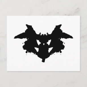 Cartão Postal Rorschach Inkblot