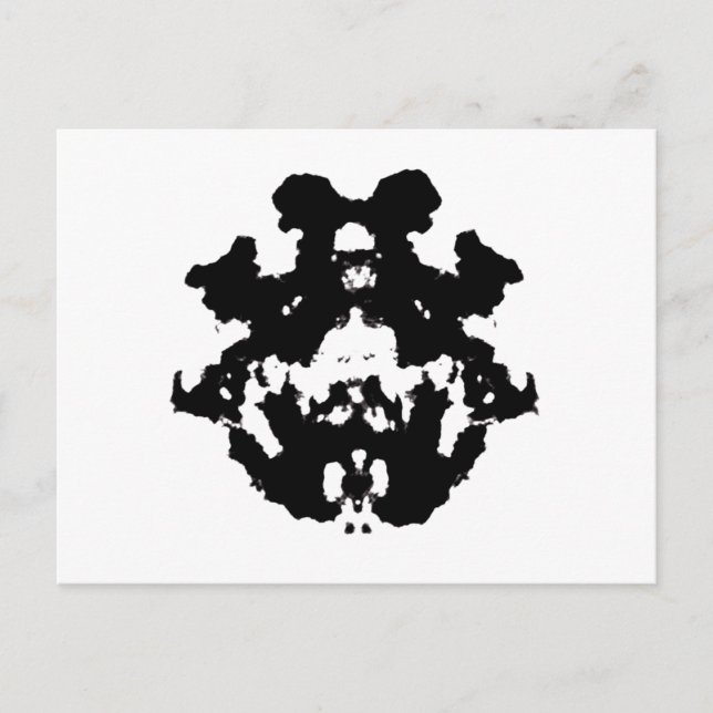 Cartão Postal Rorschach inkblot4 (Frente)