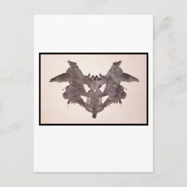 Cartão Postal Rorschach Inkblot 1.0 (Frente)