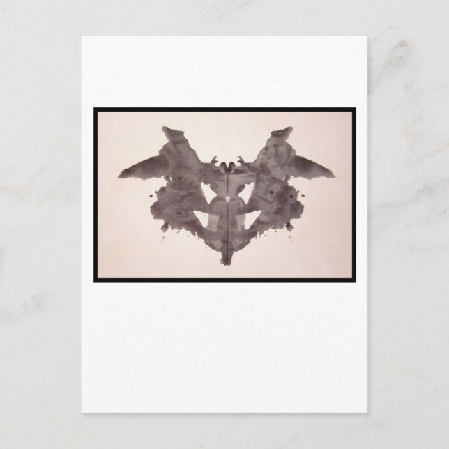 Cartão Postal Rorschach Inkblot 1.0 (Frente)