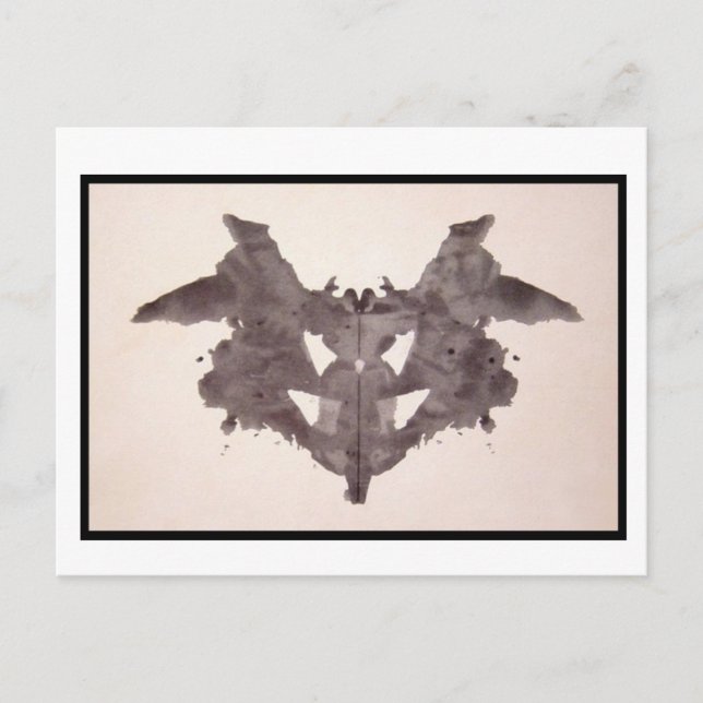 Cartão Postal Rorschach Inkblot 1.0 (Frente)