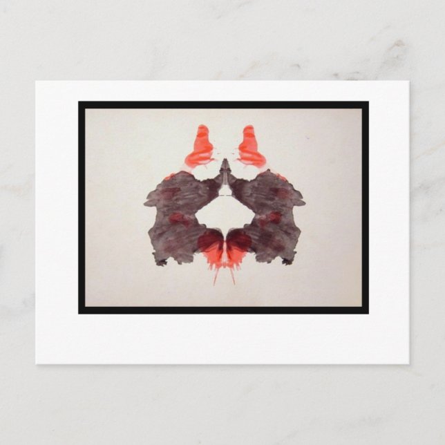 Cartão Postal Rorschach Inkblot 2.0 (Frente)
